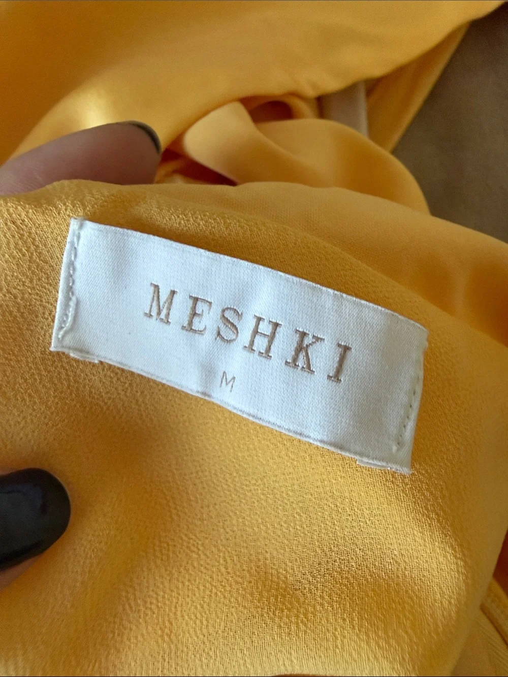 Elegant Yellow Nadia Maxi Satin Dress with Cowl-Back